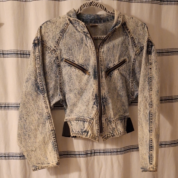 Santana Canada Distressed Blue Jean Jacket - Picture 1 of 3